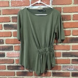 Halogen Ruched Waist Tee Sz S